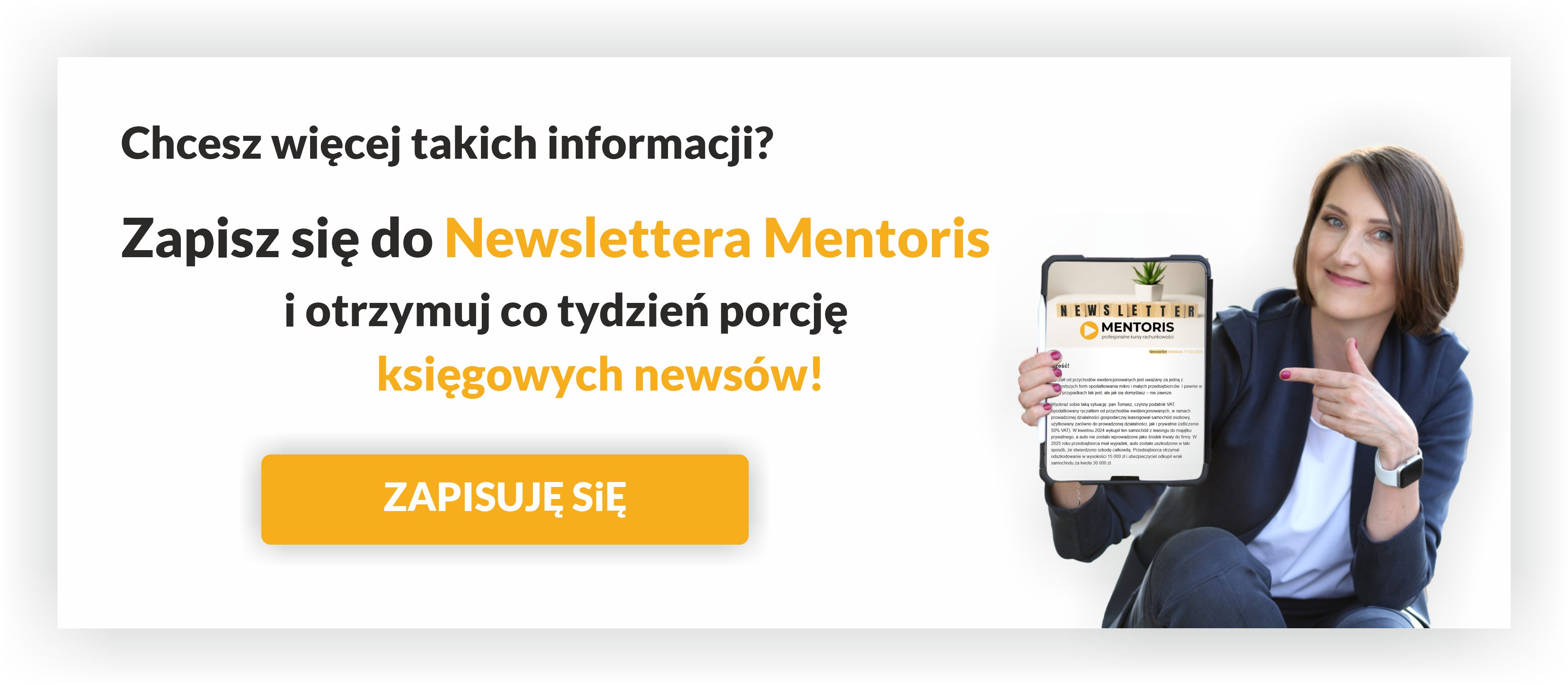 Zapisz się na newsletter Mentoris