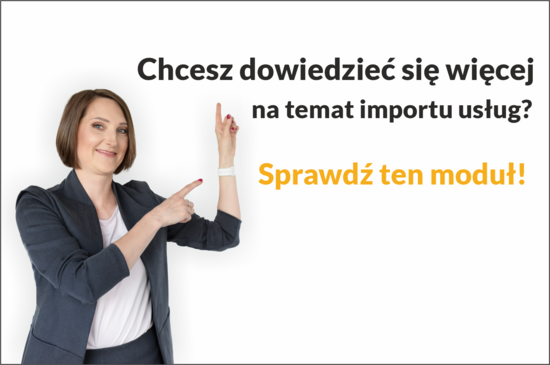 Import usług